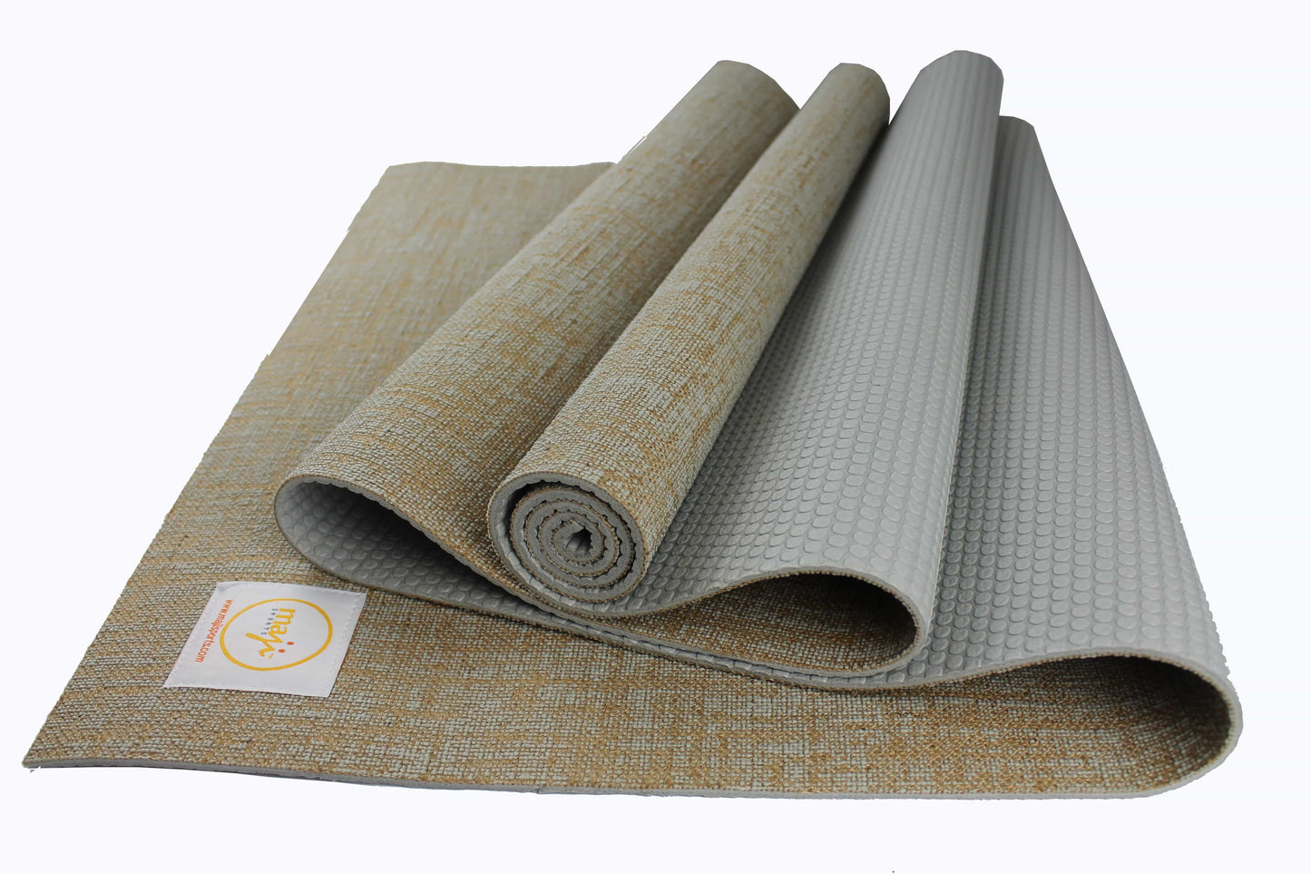 Jute Premium ECO Fitness, pilates, Yoga Mat + Muscle Recovery & 3 Pack Resistance Band Bundle